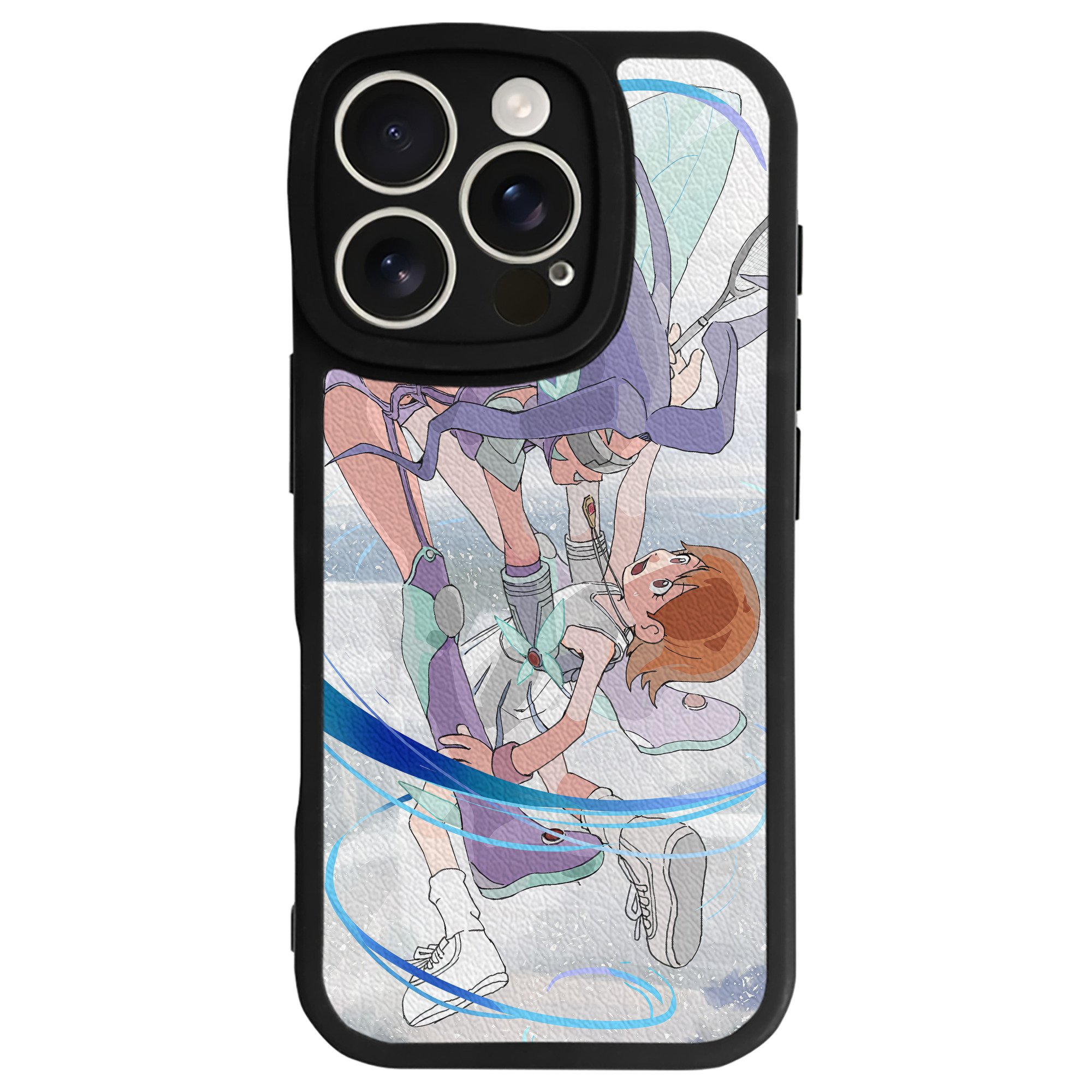 （画像用） Digimon デジタルモンスター/デジモン 【iPhone 16シリーズ対応】シリコンスマホケース（レザー調） 材質：シリコン